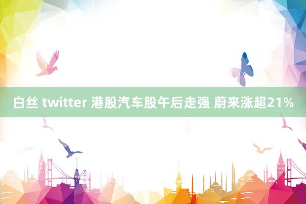 白丝 twitter 港股汽车股午后走强 蔚来涨超21%