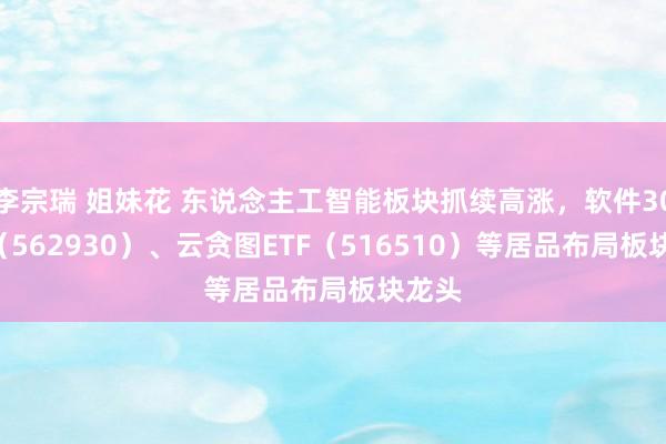 李宗瑞 姐妹花 东说念主工智能板块抓续高涨，软件30ETF（562930）、云贪图ETF（516510）等居品布局板块龙头