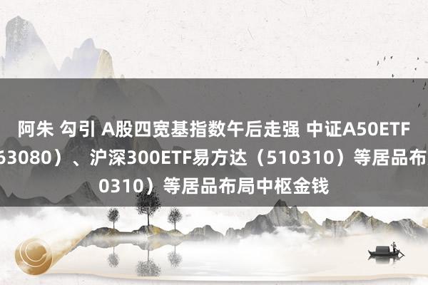 阿朱 勾引 A股四宽基指数午后走强 中证A50ETF易方达（563080）、沪深300ETF易方达（510310）等居品布局中枢金钱