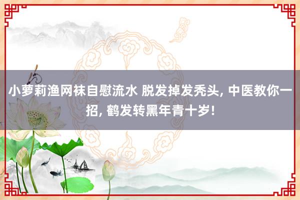 小萝莉渔网袜自慰流水 脱发掉发秃头， 中医教你一招， 鹤发转黑年青十岁!