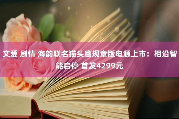 文爱 剧情 海韵联名猫头鹰规章版电源上市：相沿智能启停 首发4299元