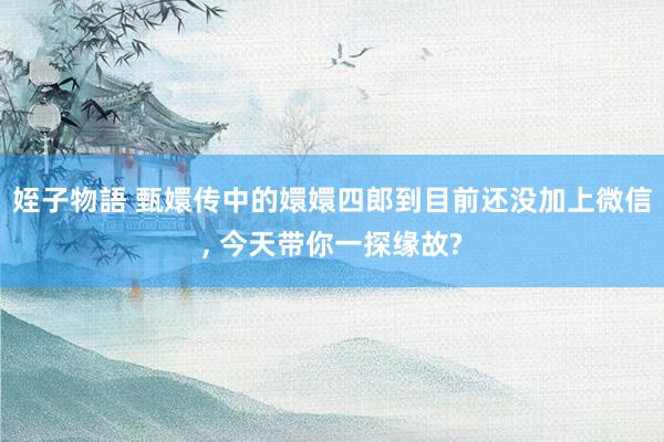 姪子物語 甄嬛传中的嬛嬛四郎到目前还没加上微信， 今天带你一探缘故?